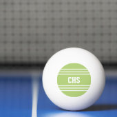 Lime Green Stripes aangepaste monogram ballen (Net)