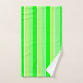 Lime Green Stripes Bad Handdoek (Handdoek)