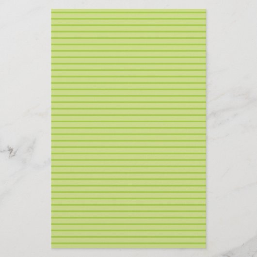 Lime Green Stripes Briefpapier (Voorkant)