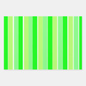 Lime Green Stripes Inpakpapier Vel (Voorkant 2)