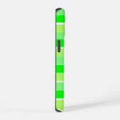 Lime Green Stripes iPhone 15 Hoesje (Rechterkant)