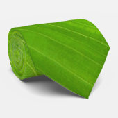 Lime Green Subtle Stripes Artsy Stropdas (Opgerold)