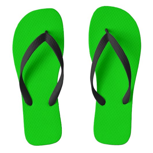 Lime Green Teenslippers (Voetbed)