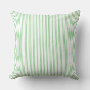 Lime Green Ticking Stripe Kussen