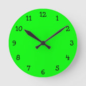 Lime Green Wall klok (Voorkant)