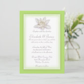 Lime Green Wedding Invitations Kaart (Staand voorkant)