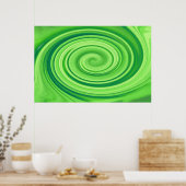 Lime Green Whirlpool Poster (Keuken)