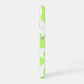 Lime Green & White Cow Imprimer iPhone 16 Coque (Côté gauche)