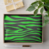 Lime Green Zebra Tissuepapier (Geschenk)