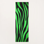 Lime Green Zebra Yogamat (Achterkant)