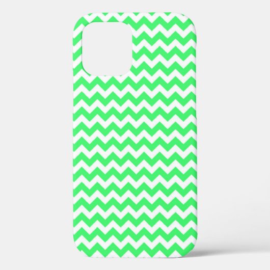 Lime Green Zig Zag Chevron Coque-Mate coque iphone (Verso)