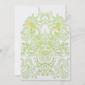 Lime GreenWhimsical Bird Wedding Invitations (Dos)