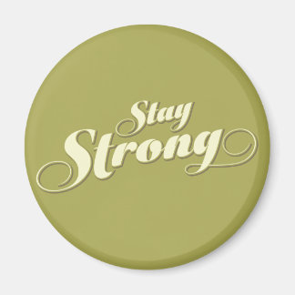 Lime Gren Encouragement Restez fort Aimant Rond