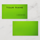Lime groen visitekaartje (Voorkant / Achterkant)
