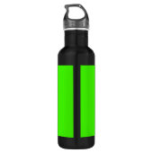 Lime Groen WT Grieks Sleutel RND Lijst Initiaal Mo Waterfles (Achterkant)