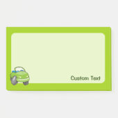 Lime Groene Cartoon Auto Post-it® Notes (Voorkant)