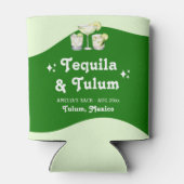 Lime Groene Citrus Tequila & Tulum Bachelorette Blikjeskoeler (Achterkant)