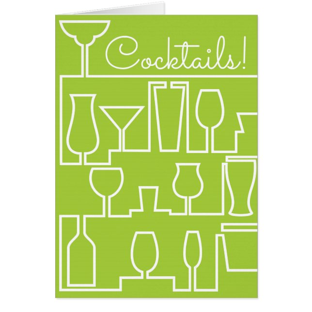 Lime groene cocktail party (Voorkant)