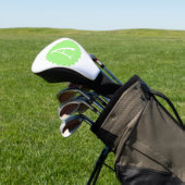 Lime Groene Initiële Golf Headcover (Insitu)
