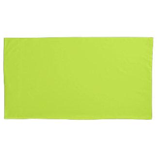 Lime Groene King Size Kussen Hoesje Paar Kussensloop