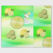 Lime Inpakpapier (Vlak)