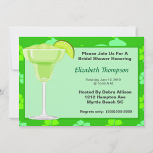Lime Margarita Fête des mariées Party Invitation
