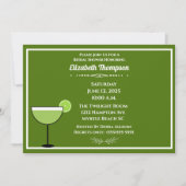 Lime Margarita Fête des mariées Party Invitation (Devant)