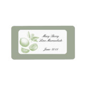 Lime Marmalade Jar étiquette personnalisé (Devant)