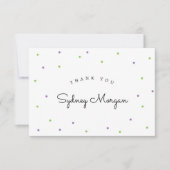 Lime moderne et Merci Pois pourpre (Devant)