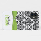 Lime, noir, blanc Damas iPhone 5 Coque (Dos (Horizontal))