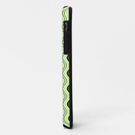 Lime, Noir, Blancs Vagues iPhone 5 Coque (Dos/Gauche)