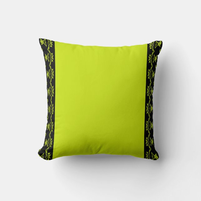 Lime Noir Kussen (Voorkant)