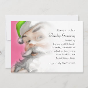 Lime Père Noël Fête Invitation