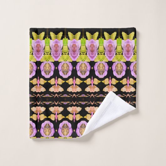 Lime rose vert et noir (Gant de toilette)