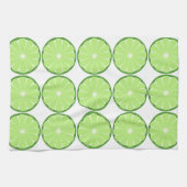 Lime Slice Citrus Retro Cuisine serviette cadeau (Horizontal)