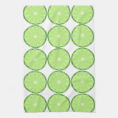 Lime Slice Citrus Retro Cuisine serviette cadeau (Vertical)