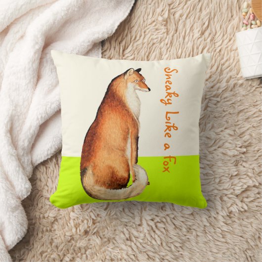 Lime Sneaky comme un Coussin Fox Fox (Couverture)