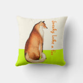 Lime Sneaky comme un Coussin Fox Fox (Verso)