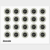 Lime Spider Web Halloween Favoriser Stickers (Feuille)