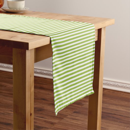 Lime Strepen Tafel Runner Korte Tafelloper (Voorbeeld)