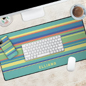 Lime Vert Bleu foncé Orange Soleil Jaune Rayures