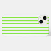 Lime vert et blanc cinq bandes motif (Verso Horizontal)