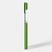 Lime vert et charbon de bois cinq bandes motif (Côté gauche)