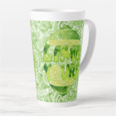 Lime Votre grande tôle en latte Mug 17 oz (Angle droit)