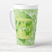Lime Votre grande tôle en latte Mug 17 oz (Angle gauche)