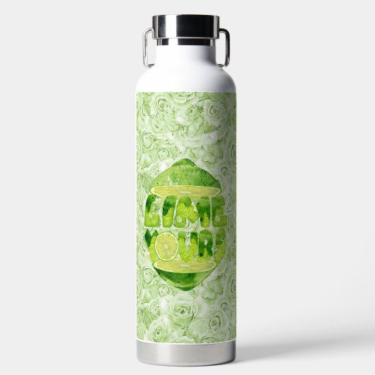 Lime Votre Vacuum Bouteille d'eau isolée 32 oz (Avant)