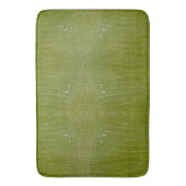 Limegroene Alligator Textuurprint Badmat (Voorkant Verticaal)