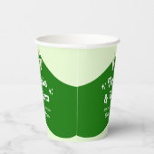 Limegroene Citrus Tequila & Tulum Meisjesuitje Papieren Bekers (Rechts)