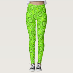 Limegroene Eye of God Leggings