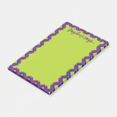 Limegroene Retro Post-it® Notes (Schuin)